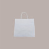 Borsa Carta Bianca Shopper Base Larga Gelateria 28+17x26 200 Pezzi [c5548147]