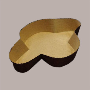 Stampo Forma Cottura Colomba Pasqua da 1 Kg in Carta Forno Usa e Getta 320x220H65mm 10 pezzi