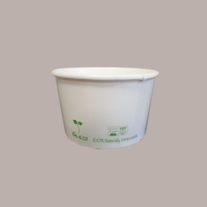 250 Pz Coppetta Gelato Compostabile Biodegradabile Bianco 60cc [02edf1ec]