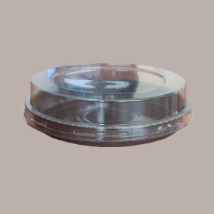 Stampo Forme Cottura Rotonda Dm180H22mm in Carta Forno Antiaderente Optima  con Coperchio Dm202H37mm 10 pezzi [ba2b2086]