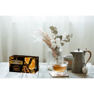 Filtri Bustine Tè Nero Aromatizzato Cannella e Arancia TWININGS 25 Pz