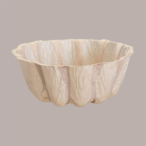 Stampo Cottura Monoporzione Carta Forno Ecrù Ecos Bundt Cake 125g Dm100H40mm 50 pezzi