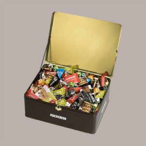BABBI Bauletto Cesto Millenium Sweet, Specialità Dolciarie Assortite, Waferini Viennesi e Bon Bon, Confezione Regalo [85a63577]