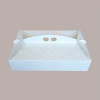 Scatola Porta Paste Dolci in Cartoncino Avorio Damascato 39x28H6cm 10 pezzi [9bb56779]