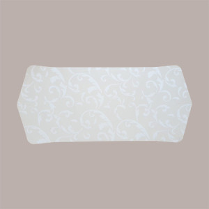Scatola Porta Paste Dolci in Cartoncino Avorio Damascato 39x28H6cm 10 pezzi [f0dea26e]