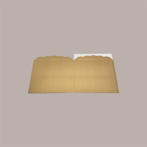 Scatola Baule + Coperchio Carta Oro 300x300x240 mm 2 pezzi [ca5a541a]