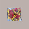 Decorazione Coroncina Foglie Oro con Fiocco e Palline Rossi 9,5 cm 8 pezzi [73853aa7]