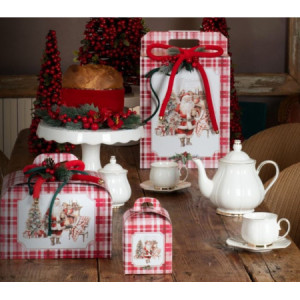 Decorazione Fiocco in Velluto Rosso per Confezioni Regalo H160 mm 8 pezzi [f429e2a6]