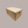 Scatola Baule + Coperchio Carta Avana Liscio 580x370x340 mm 1 pezzo [e63c3c3e]