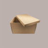 Scatola Baule + Coperchio Carta Avana Liscio 580x370x340 mm 1 pezzo [61f5f719]