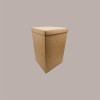 Scatola Baule + Coperchio Carta Avana Liscio 345x345x600 mm 1 pezzo [3f7f6c15]
