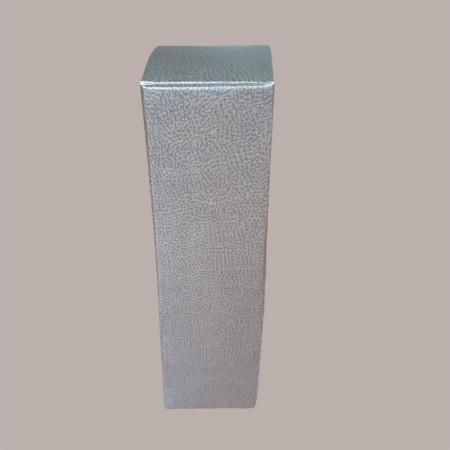Scatola Astuccio Porta 1 Bottiglia 750 ml Olio Vino Cartoncino Marrone grafica effetto pelle 90x90H340mm, 10 pezzi [675687cf]