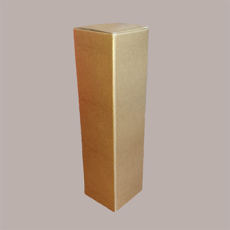 Scatola Astuccio Porta 1 Bottiglia 750 ml Olio Vino Cartoncino grafica Skin Oro 90x90H340mm, 10 pezzi [b1c53d5f]