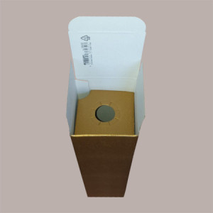 Scatola Astuccio Porta 1 Bottiglia 750 ml Olio Vino Cartoncino grafica Skin Oro 90x90H340mm, 10 pezzi [dffebf56]
