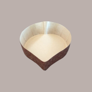 Stampo Forma Cottura in Carta Forno Usa e Getta a Forma di Cuore da 450 g 174x175H45mm 10 pezzi [e900076f]