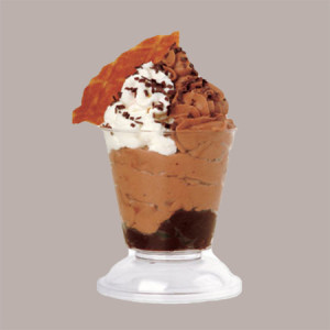 Coppa Apollo Cristallo + Coperchio Ideale per Dessert Gelato da 160 cc 100 pezzi