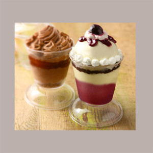 Coppa Apollo Cristallo + Coperchio Ideale per Dessert Gelato da 160 cc 100 pezzi [17ad010f]