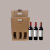Scatola Astuccio Porta 3 Bottiglie 750 ml Olio Vino in Cartoncino Onda Avana 270x90H390mm 10 pezzi [2a14f7fd]