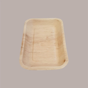 Piatto Rettangolare in Foglia di Palma Bio 160x240H28 mm 25 Pezzi [81cf089a]