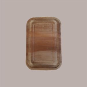Piatto Rettangolare in Foglia di Palma Bio 160x240H28 mm 25 Pezzi