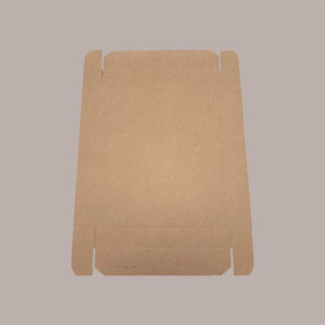 Scatola Baule con Coperchio Carta Avana Liscio 490x340H340 mm 2 pezzi [07932a67]