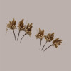 Decorazione Natalizia Colore Oro con Aghi e Bacche Oro Artificiali 6 pezzi [6e9269c9]