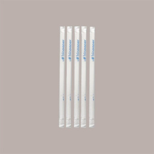 100 Pz Cannucce Dritte Lunghe in Carta Colori Assortiti Imbustate Singolarmente Foro 8mm H 200mm [cb755fe3]