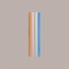100 Pz Cannucce Dritte Lunghe in Carta Colori Assortiti Imbustate Singolarmente Foro 8mm H 200mm [ce2518fd]