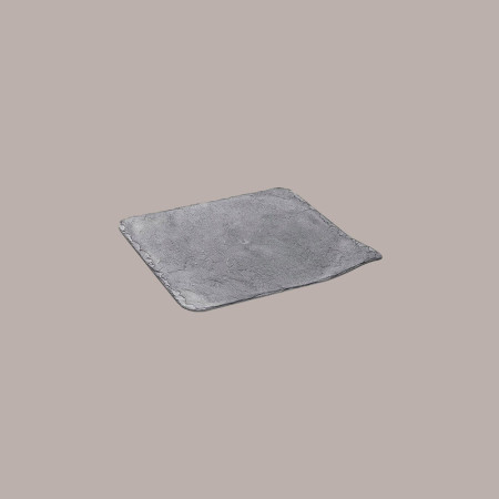 40 Pz Vassoio Stone Plastica Grigio Ardesia Quadrato Mini Monoporzione 11x11 Alcas [dc0452e4]