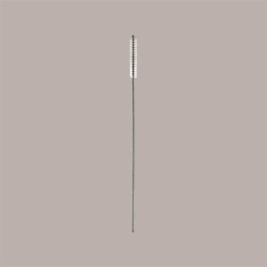 500 Pz Cannucce Dritte Riutilizzabili Corte in Plastica Nero Coprente Foro 6,8mm H 156mm [49cd1507]