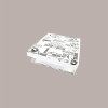 Scatola Carta Bianca Vintage Asporto PIZZA 33x33H3 cm 100 pezzi [80f5755c]