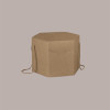 Scatola Segreto Porta Panettone Esagonale Avana con Cordini 245x245H180 mm 5 pezzi [fc252451]