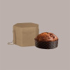 Scatola Segreto Porta Panettone Esagonale Avana con Cordini 245x245H180 mm 5 pezzi [2503675c]