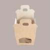 Scatola Astuccio Porta 1 Vasetto Salse Creme in Cartoncino Avana 90x90H100 mm 20 pezzi [1558cb19]