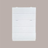 10 Pz Scatola Astuccio Porta 1 Bottiglia 750 ml Olio Vino Cantinetta Stesa in Carta Grafica Pelle Bianco 340x90H90mm [c53548e1]