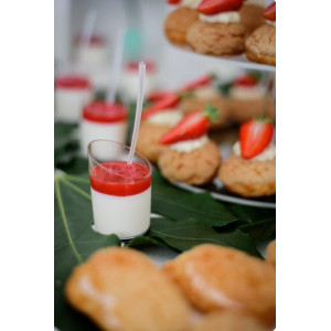 25 Pz Monoporzione Bamboo Mini Dessert 60cc Compostabile