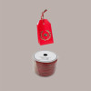 Cordino in Ecopelle Finta Pelle Rosso e Oro per Confezioni Regalo 3 mmx50 mt 2 Pezzi [26080e07]