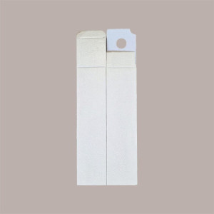 10 Pz Scatola Astuccio Porta 1 Bottiglia 750 ml Olio Vino Cartoncino Bianco Effetto Pelle 90x90H340mm [35546613]