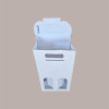 10 Pz Scatola Astuccio Porta 2 Bottiglie 750 ml Olio Vino in Cartoncino Bianco grafica effetto pelle 180x90H385mm [f1ceb008]