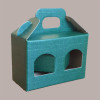 Scatola Astuccio Porta 2 Vasetti Salse Creme in Cartoncino Seta Verde 130x60H90mm 10 PEZZI [e96fb8c6]