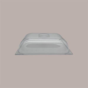 Coperchio Trasparente in Policarbonato a Cupola per Vaschetta Gelato 36x25 H7 cm [baa9efc1]