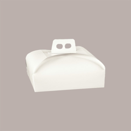Scatola Porta Torta Dolci in Fibra Bianca 44x33x7 cm 5 pezzi [45e6f88e]