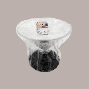 Coppa EIS Riutilizzabile in Plexiglass Trasparente con Base Nera, Ideale per Gelato, 600 cc [c2df6784]