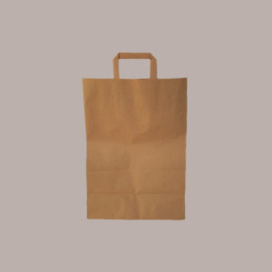 50 Pz Borsa Shoppers Carta Avana Eco 100 gr Manico in Cordino 26+14x40cm [d24e941b]
