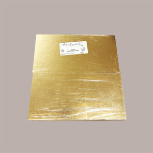Tavoletta Vassoio Rigido Sottotorta Dolce in Cartoncino Alimentare Oro e Nero 15x30 cm 10 Kg 90 Pezzi [fcacd138]
