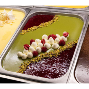 Crema Spalmabile Loveria Base Vegetale Gusto Pistacchio Ideale per Gelato Yogurt Leagel 5,5 Kg