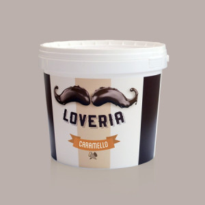 Loveria Crema Spalmabile Gusto Caramello ideale per Gelato Leagel 5,5 Kg [403091ad]