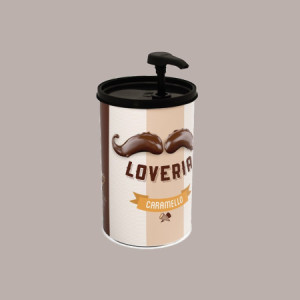 Crema Spalmabile Loveria al Gusto Caramello ideale per Gelato Leagel 1,2 Kg [555b2d2b]