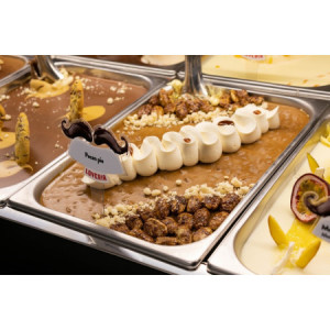 Loveria Crema Spalmabile al Gusto Crunchy di Noce Pecan ideale per Gelato Dolci Leagel 5 Kg