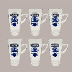 Starter Set Iced Latte Fabbri con 4 Sciroppi 1 L e set 6 Bicchieri Latte [c14f1065]